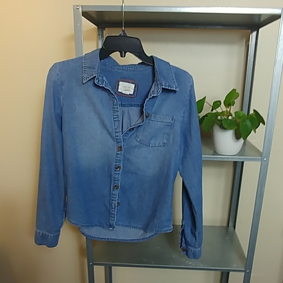 Chambray I love H81 shirt small - Picture 2 of 7